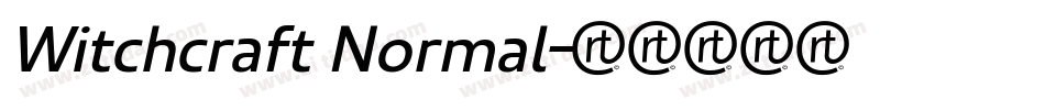 Witchcraft Normal字体转换